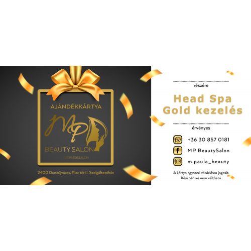 Head Spa Gold kezelés ajándékutalvány