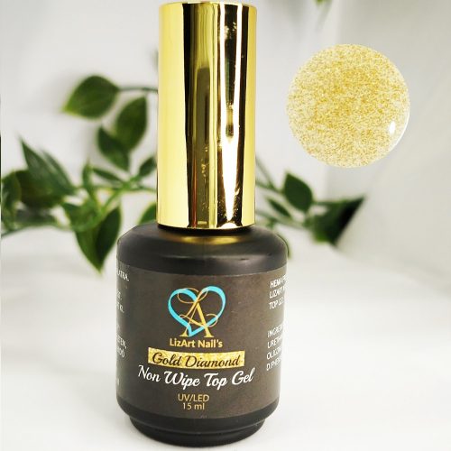 Gold Diamond Non Wipe Top Gel